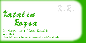 katalin rozsa business card
